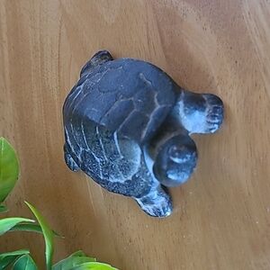 CAST IRON Rustic Turtle Paperweight Figurine Home Decor